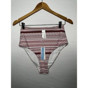 CUPSHE Boho High Waisted Bikini‎ Bottom Women’s Size Medium NEW